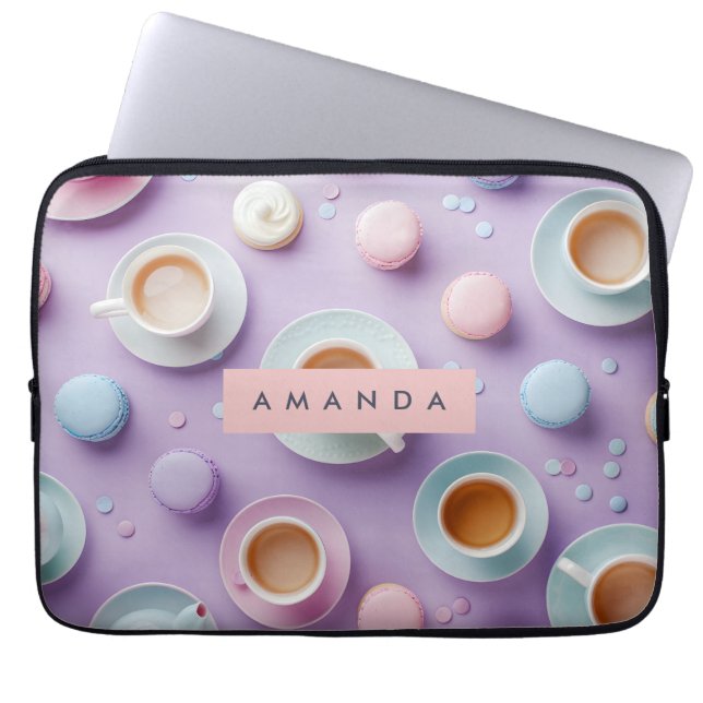 Capa Para Notebook Personalized Pastel Tea Party Bliss (Frente)
