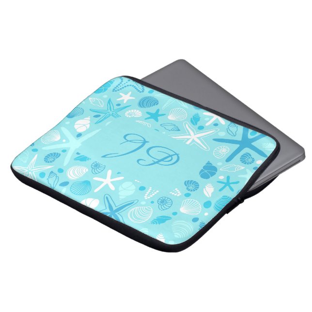 Capa Para Notebook Personalized Sea Laptop Sleeve, Turquoise Kids (Frente Topo)