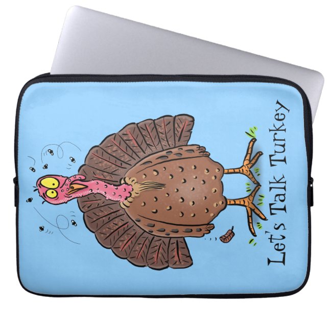 Capa Para Notebook Peru-de-fazenda engraçado e castanho com cartograf (Frente)