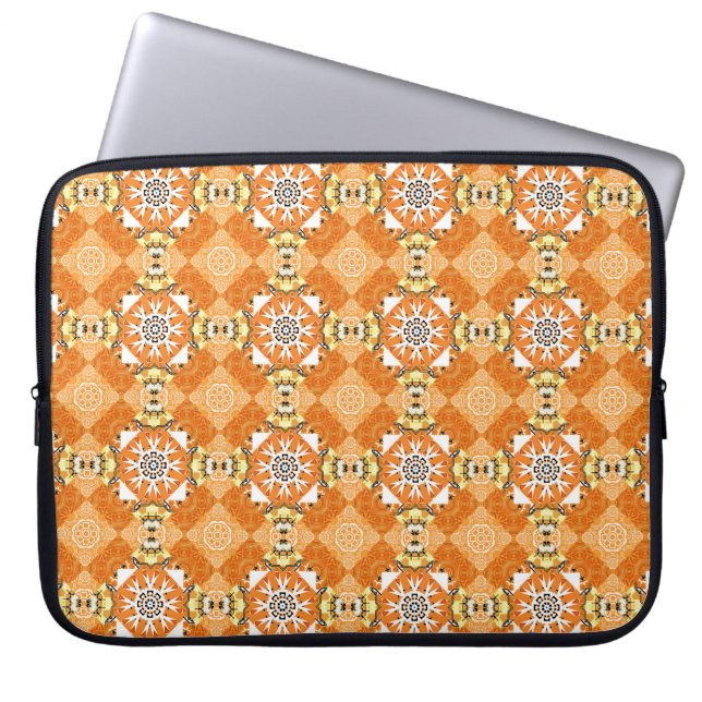 Capa Para Notebook Pesca Dourada com relva: Sem espuma (Frente)