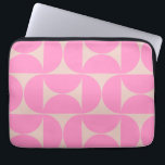 Capa Para Notebook Pêssego Moderno Do meio século E Padrão De Pré-Dis<br><div class="desc">Padrão moderno do meio século retrorreflector - formas geométricas do abstrato - padrão minimalista em pêssego/bege e e rosa.</div>
