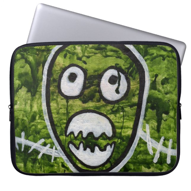 Capa Para Notebook Pete Sujo Crânio Arte de Monstro Excêntrico Quirky (Frente)
