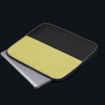 Capa Para Notebook Petróleo e Neoprene Dourado<br><div class="desc">Carregar ao redor do seu laptop neste na moda de ouro e caixa preta.</div>