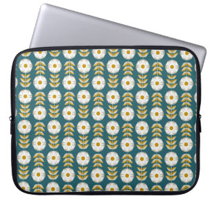 Capa Para Notebook Petunias brancas