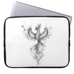 Capa Para Notebook Phoenix Fantasy Wild Animal Illustration Art Tatto