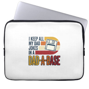 Capa Para Notebook Piada de Pai Base Retro Engraçado Pai Vetor Desi