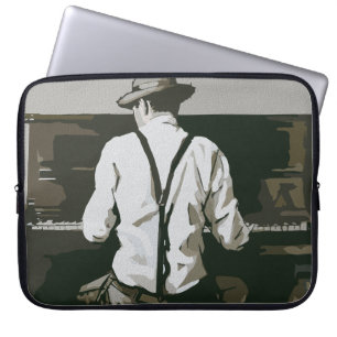 Capa Para Notebook Pianista Vintage em Harmonia