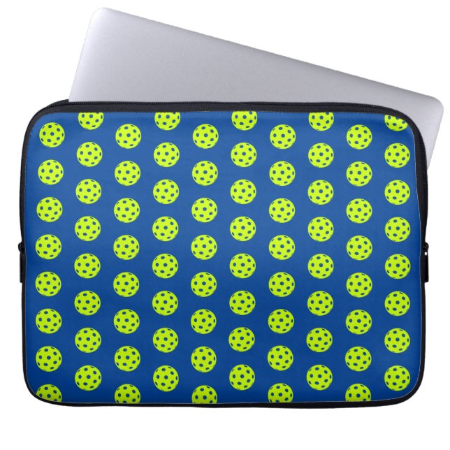 Capa Para Notebook Pickleball Amarelo engraçado (Frente)