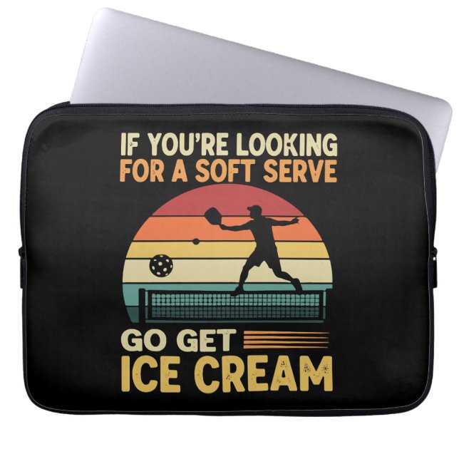 Capa Para Notebook Pickleball para Homens Mulheres (Frente)