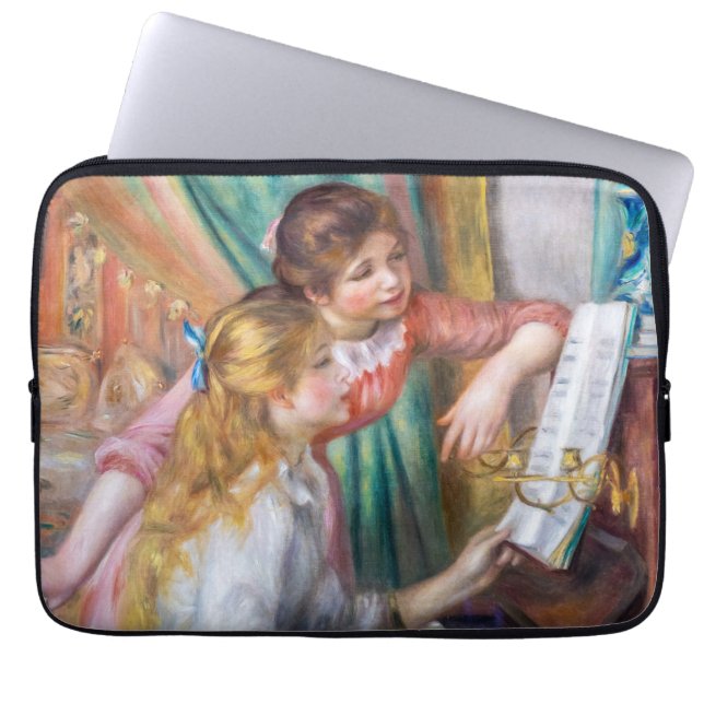 Capa Para Notebook Pierre Auguste Renoir - Jovens Meninas no Piano (Frente)