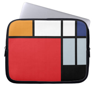 Capa Para Notebook Piet Mondrian - Composição com Grande Plano Vermel