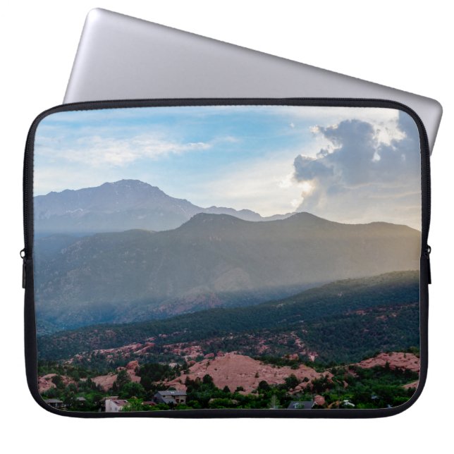 Capa Para Notebook Pikes preguiçosos Pico de Bolsa de laptop sunset (Frente)