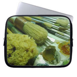 Capa Para Notebook Pincéis e Pintura