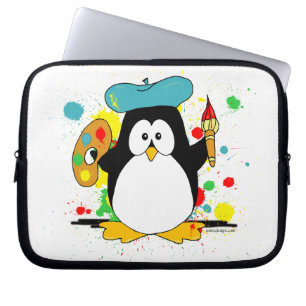Capa Para Notebook Pinguim artístico