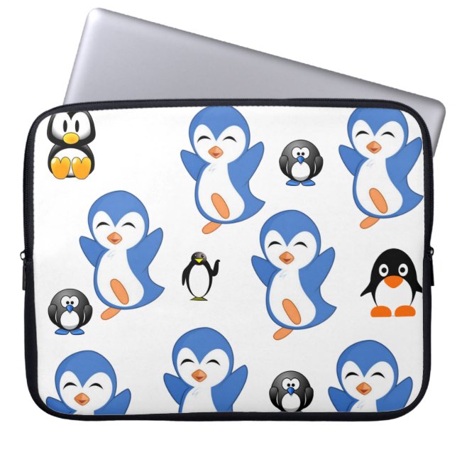 Capa Para Notebook Pinguim bolsa de laptop (Frente)