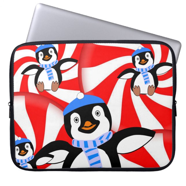 Capa Para Notebook Pinguim bolsa de laptop (Frente)