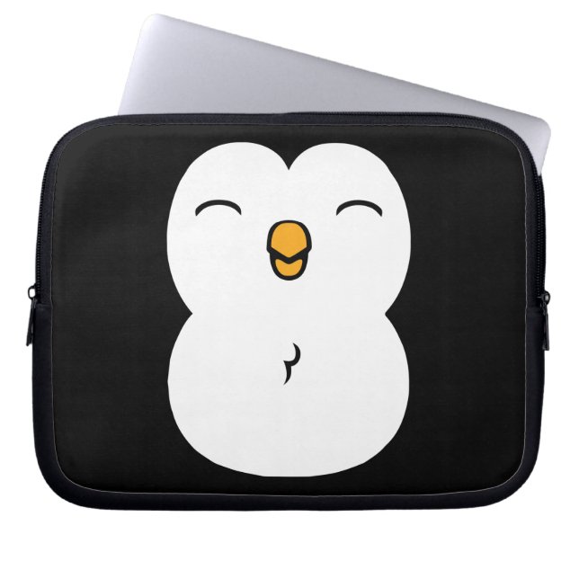Capa Para Notebook Pinguim bonito (Frente)