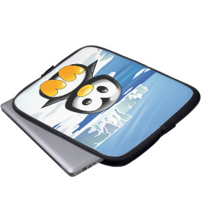 Capa Para Notebook Pinguim bonito do bebê