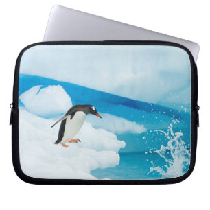 Capa Para Notebook pinguim-de-gentoo, Pygoscelis Papua, saltando