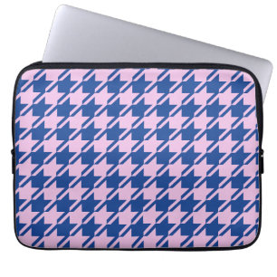 Capa Para Notebook Pink-alto-dente+Padrão Azul