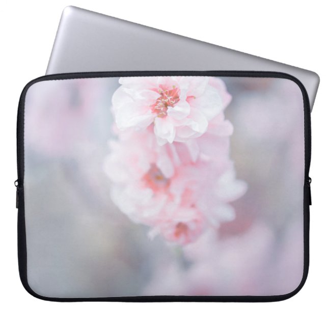 CAPA PARA NOTEBOOK PINK CHERRY BLOSSOM EM FECHAR FOTOGRAFIA (Frente)