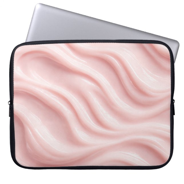 Capa Para Notebook Pink Cream Abstract Pattern (Frente)