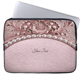 Capa Para Notebook Pink Flower Laptop Sleeve
