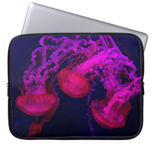 CAPA PARA NOTEBOOK PINK JELLY PEIXE SOB O MAR