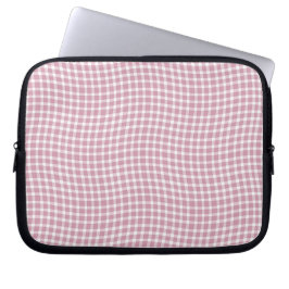 Capa Para Notebook Pink White Plaid Checker Seamless Pattern