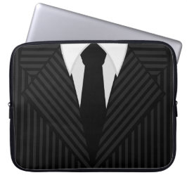 Capa Para Notebook Pinstripe Suit e Bolsas de laptop Legal de 15 pole