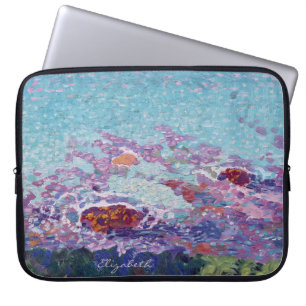 Capa Para Notebook Pintagem Costeira do Oceano Vintage Personalizada 