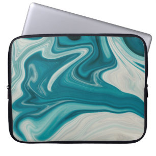Capa Para Notebook Pintura abstrato branca e lacrimogênea