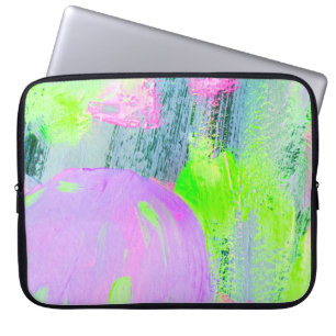 Capa Para Notebook pintura acrílica desenhada à mão sobre fundo de ab
