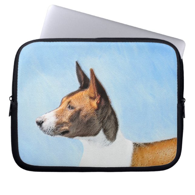 Capa Para Notebook Pintura Basenji - Arte Original Custa (Frente)