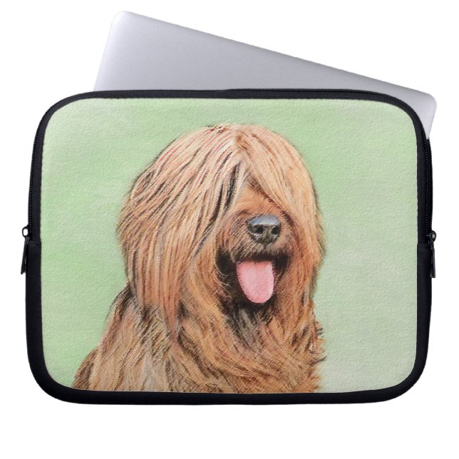 Capa Para Notebook Pintura Briard - Arte Cachorro Original (Frente)
