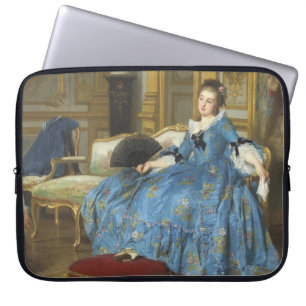 Capa Para Notebook Pintura Clássica Vintage de Garota Sassy com Venti