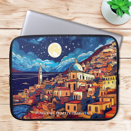 Capa Para Notebook Pintura da Costa do Positano Amalfi Itália Art Via