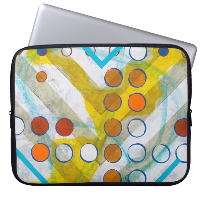 Capa Para Notebook pintura de abstrato (Frente)