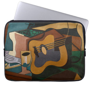 Capa Para Notebook Pintura De Abstrato De Violão E Vinho