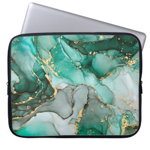Capa Para Notebook Pintura de abstrato fluido de luxo natural em alco