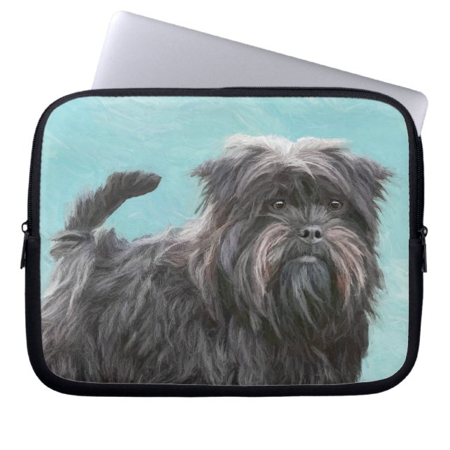 Capa Para Notebook Pintura de Affenpinscher - Arte de Cachorro Origin (Frente)