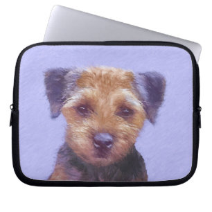 Capa Para Notebook Pintura de Borda Terrier - Arte de Cachorro Origin
