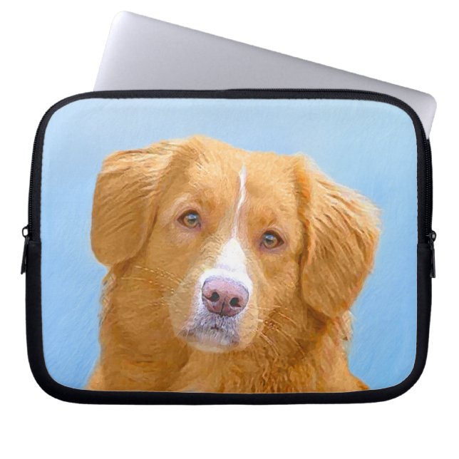 Capa Para Notebook Pintura de Cachorro de Retriever com Tolerância a  (Frente)