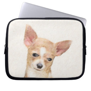 Capa Para Notebook Pintura de Chihuahua - Arte de Cachorro Original C