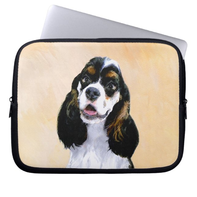 Capa Para Notebook Pintura De Cocker Spaniel (Participante) - Arte De (Frente)