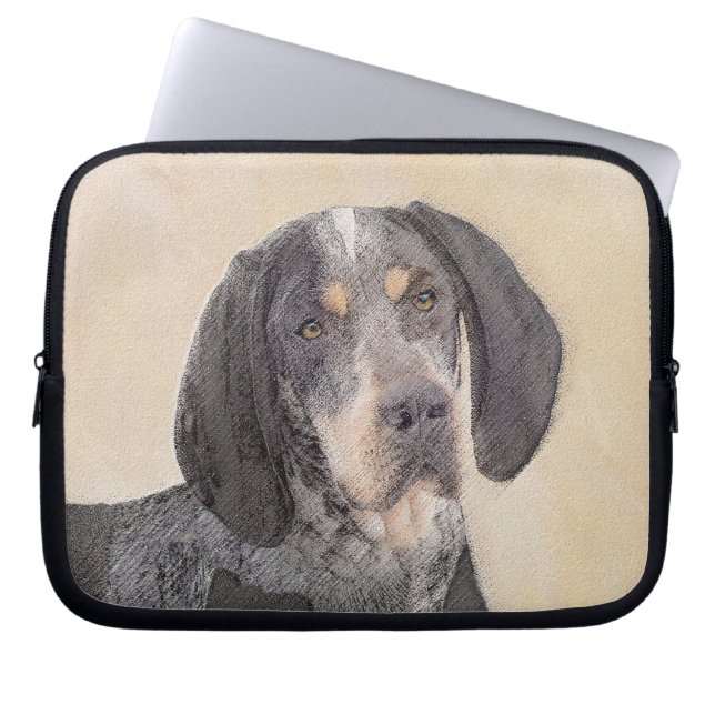 Capa Para Notebook Pintura de Connhound Bluetick - Cachorro Original  (Frente)