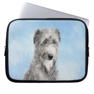 Capa Para Notebook Pintura De Deerhound Escocês - Cachorro Original C
