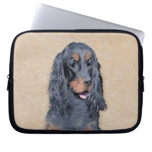 Capa Para Notebook Pintura de Gordon Setter - Arte de Cachorro Origin
