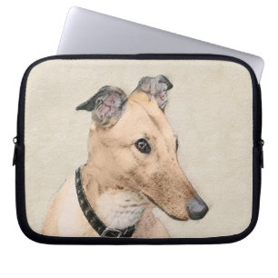 Capa Para Notebook Pintura de Greyhound - Arte de Cachorro Original