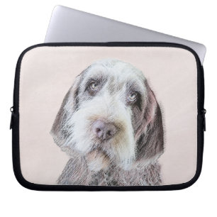 Capa Para Notebook Pintura de Griffon por Cabeireiros - Arte Canina